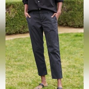 frank & eileen wicklow pants dark grey